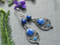 Slzičkové náušnice s lapis lazuli