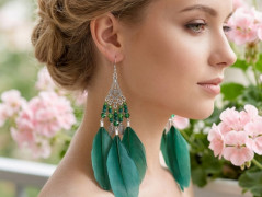 Bílo černé korále