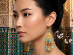 Bílo černé korále