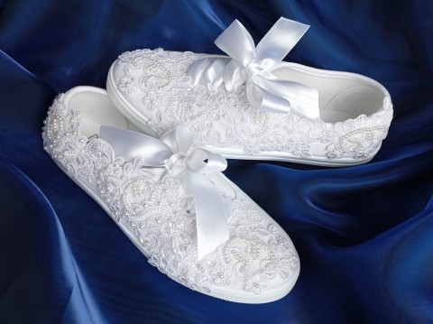 Tenisky krajkové letní bílá svatba bílý svatební boty tenisky dárkový plátěné nevěsta kecky wedding podvazky hochzeit svatební šaty boty obuv lodičky dárek 