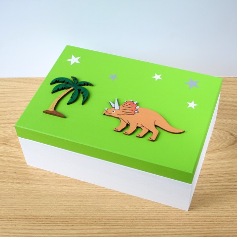 Krabice s dinosaurem dárek krabička krabice dětské dinosaurus dětská pro děti pro kluky s dinosaurem pro kluka 