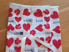 Povlak na malý polštářek modrý