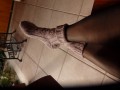 Béžovohnědé vlněné ponožky