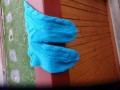 Tyrkysové vlněné ponožky