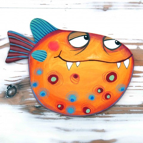 rybka zákeřnice malované originální moře ryba zubatka 