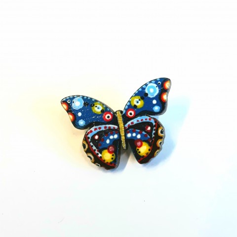 Motýlí brož brož modrá motýl léto 