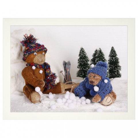 Medvídci - sněhové koule do dekorace pro děti pokojíčku obrázky dětského vybavení dětských pokojíčků fotoobrázky fototapety 