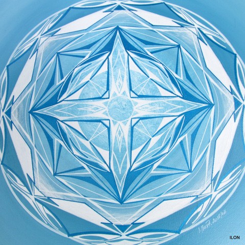 MANDALA VNITŘNÍHO DIALOGU dekorace esoterika obrázek barvy mandala symboly magický kruh posvátná geometrie 
