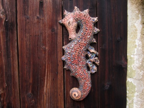 Mořský koník velký zvíře dekorace dárek radost moře koník interiér zahrada léto zavěšení kachel 