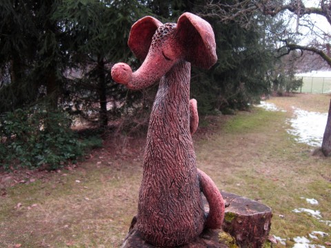 Myšák styl zvíře dekorace dárek radost keramika interiér příroda myš myšák pohádka zahrada chalupa pověst krysák 
