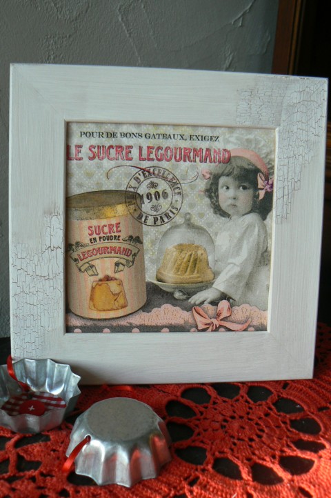 Obrázek Cukrárna v Paříži dekorace obrázek dívka cukrárna 