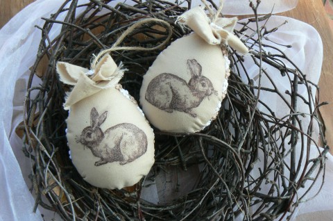 Velikonoční vajíčka - Shabby Chic vintage velikonoce králíček vajíčka shabby 