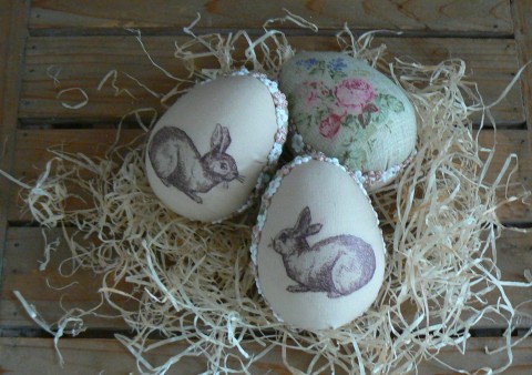 Vajíčko s králíčkem velikonoce králík vajíčko shabby 