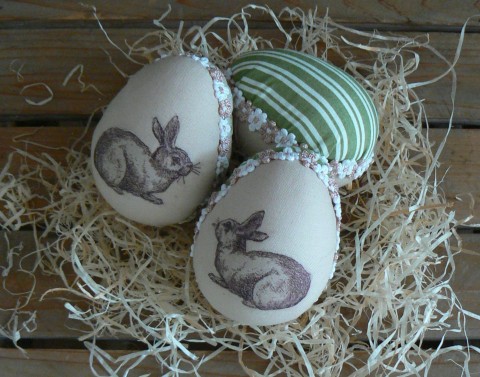 Vajíčko s králíčkem - zelená velikonoce králík vajíčko shabby 
