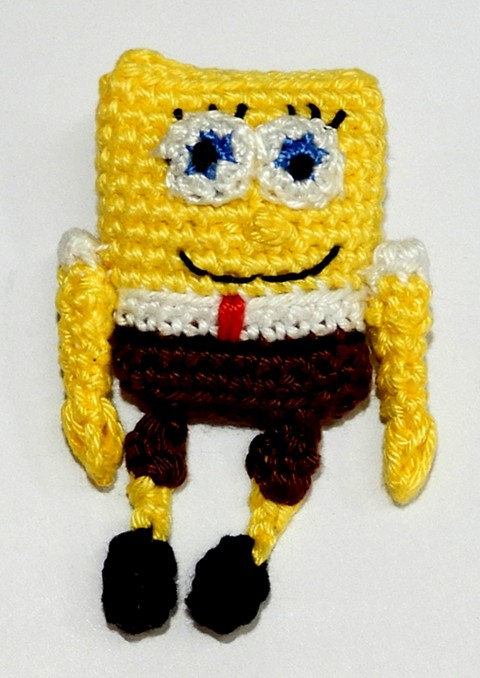 Háčkovaná brož - Spongebob brož spongebob zátiší bikin 