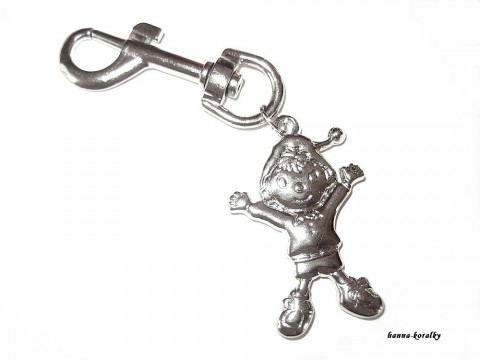 Karabinka s přívěskem Noddy přívěsek holčičí klučičí dětský klíče platina starostříbro starostříbrný aktovku 