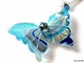 Řetízek - modrozlatý motýlek