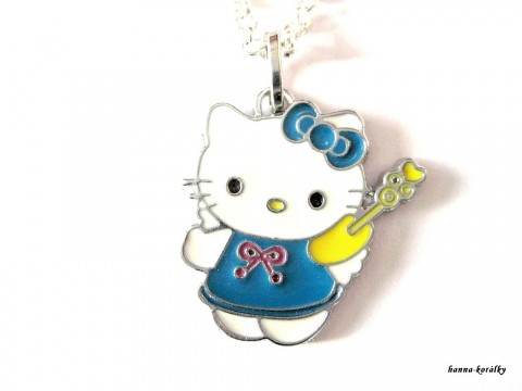 Řetízek Hello Kitty II. přívěsek stříbrný holčičí dětský řetízek bižuterní kitty hello helo kity 