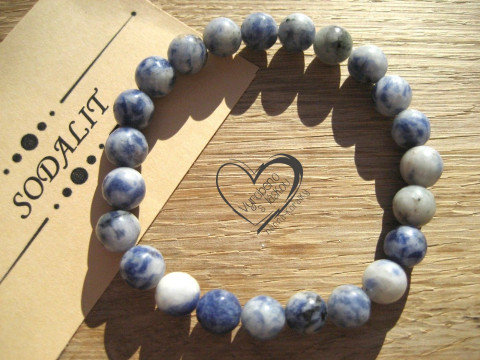Náramek Sodalit 8mm náramek minerál minerální pro alergiky 