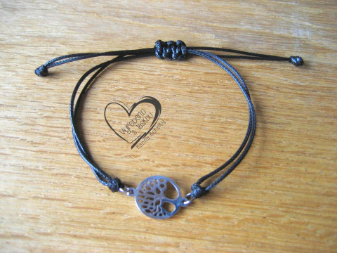 Šňůrkový náramek - strom života 2. provázkový šňůrkový jednoduchý s 