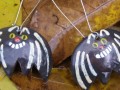 Náušnice smalt- netopýýýýr