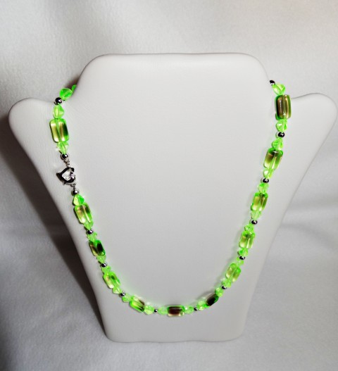 Necklace UG 4 šperk náhrdelník dárek zelená svítící uv 