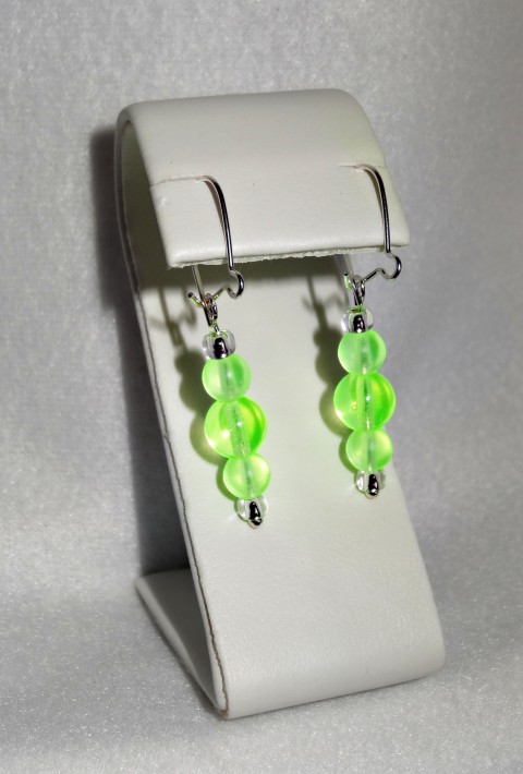 Earrings UG 1 šperk dárek zelená náušnice zelený svítící móda šperky-náušnice 