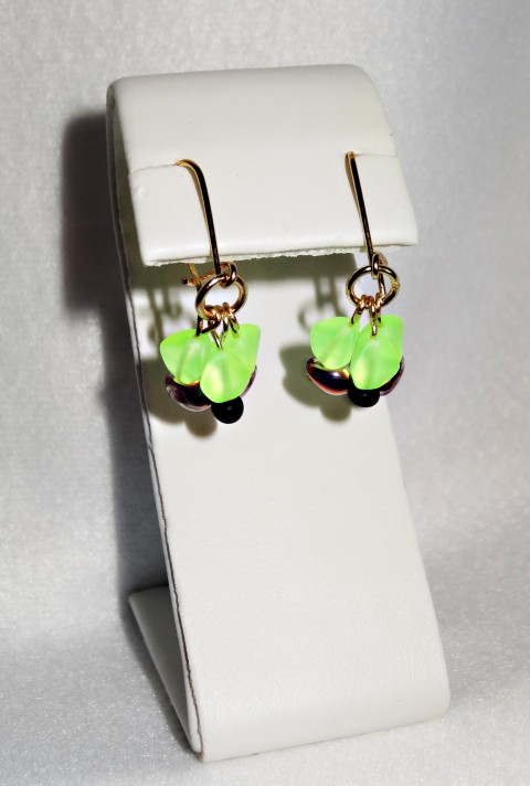 Earrings UG 6 šperk dárek zelená náušnice zelený svítící disco móda šperky-náušnice 