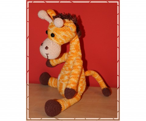 Háčkovaná žirafa Jíťa - návod hračka hračky dárek talisman háč 