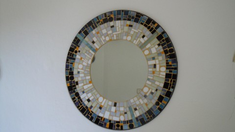 mozaikové kulaté zrcadlo zrcadlo 