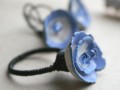 keramický náhrdelník modrotiskový