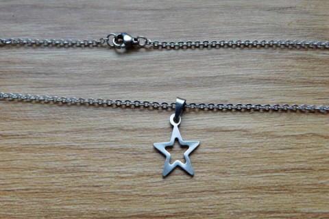 Náhrdelník - Nerezová hvězda náhrdelník přívěšek hězda 