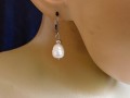 Naušnice -Krása bílých perlí