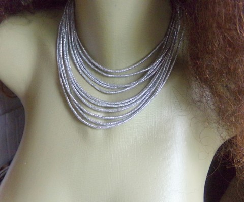 Náhrdelník- stříbro na krček náhrdelník nerez stříbrná jednoduchost 