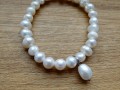 Náramek Bílé říční perly