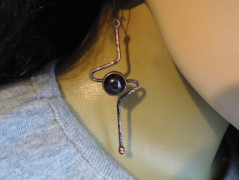 Náhrdelník - červený - nerez, onyx