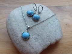 Náhrdeník  - chalcedon, říční perly