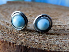 Přívěšek-nerez-modrý avanturin