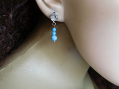 Přívěšek-nerez-modrý avanturin