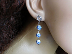 Přívěšek-nerez-modrý avanturin