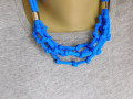 Náhrdelník  modrý součkový