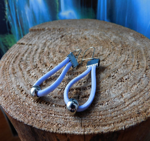 Naušnice fialkové nerez fialkový nauščnice 