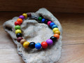 Náramek dřevěný barevný