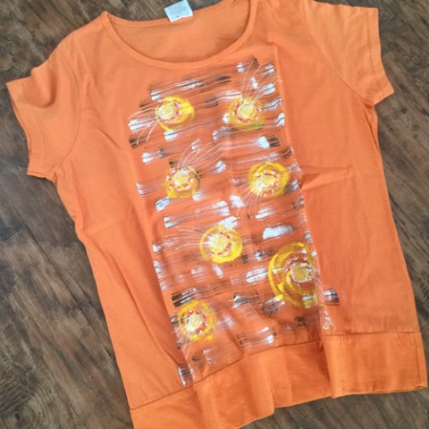 Tričko oranžové dárek oranžová triko tričko dámské 