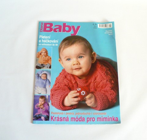 DIANA - BABY / č.19 pletení šití výšivka módní střih móda návody časopis návod časopisy střihy módní časopis 