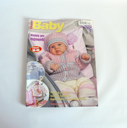 DIANA - BABY / č.12 pletení šití výšivka módní střih móda návody časopis návod časopisy střihy módní časopis 