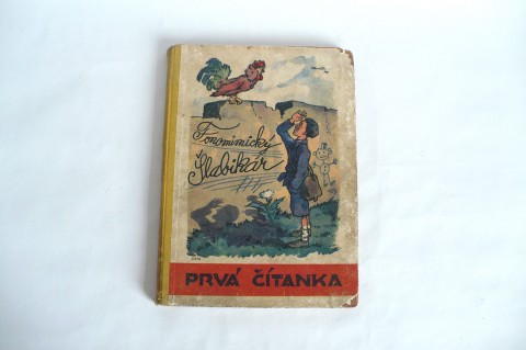 Slovenský slabikář - vydáno 1934 knížka kniha vázaná kniha výtisk učebnice slabikář 