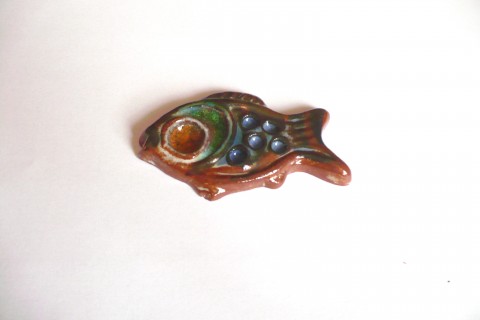 Ryba pro štěstí, retro, 2002 dekorace keramika ryba rybička retro ozdoba kapr štěstí domácnost 