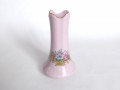 Váza, růžový porcelán, retro, 1990