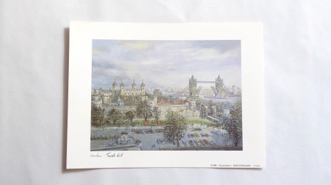 180a_ Obraz, Londýn, Henry W. Moss obraz londýn karton litografie malíř henry w. moss 